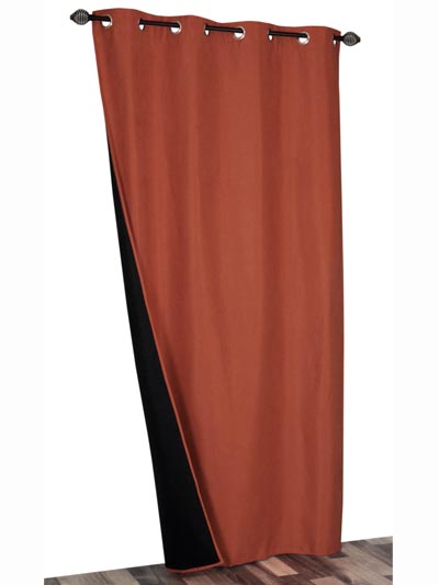 Voilage thermique 140 X 240 cm brique 