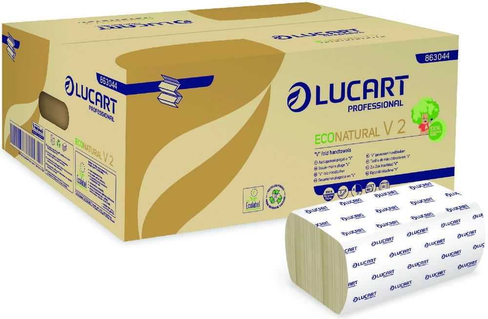 Essuie-mains pliés en V EcoNatural 