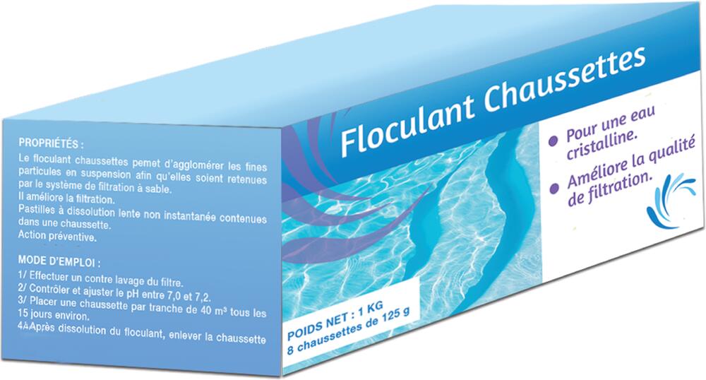 Floculant en chaussettes 