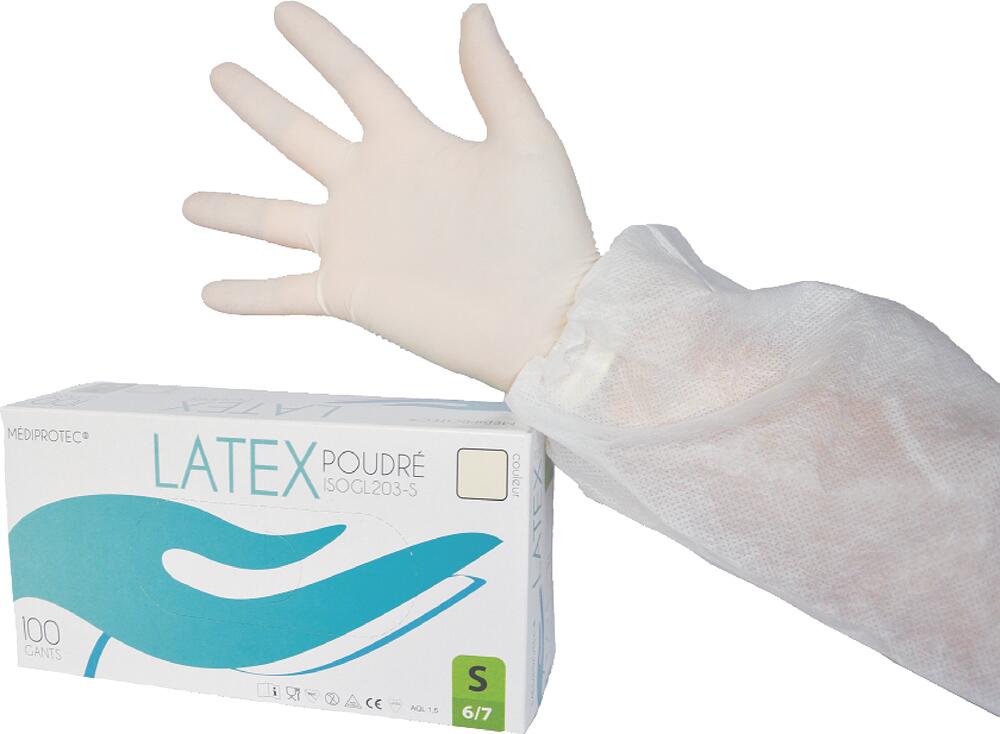 Gant latex poudré 